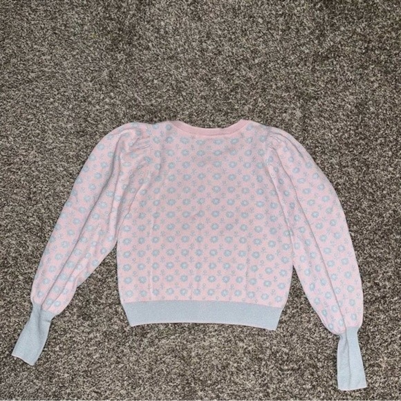 Pink and Blue Women's Cardigan - Picture 2 of 8